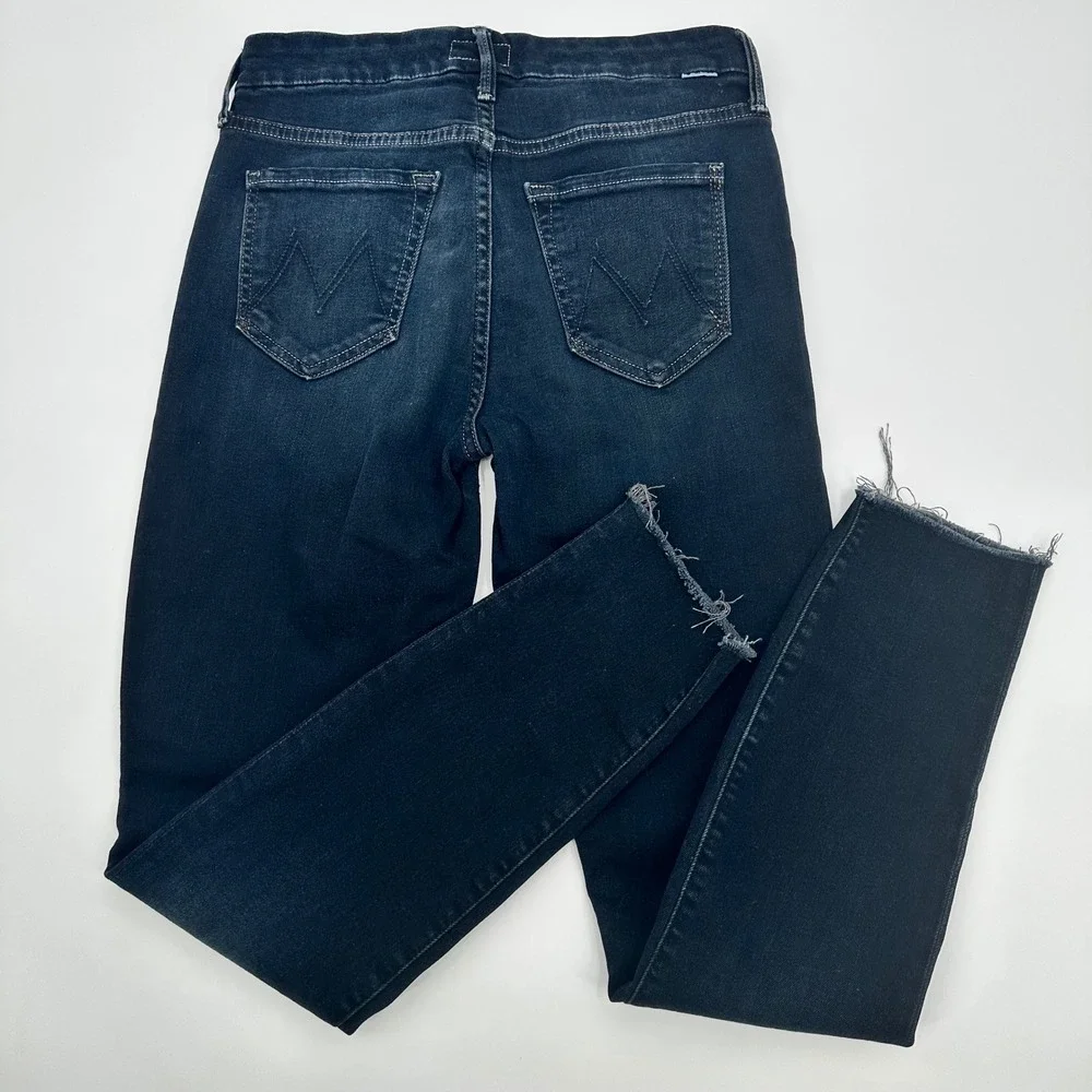 MOTHER The Looker Ankle Fray Denim Jeans Coffee Tea or‎ Me Wash Size 25
